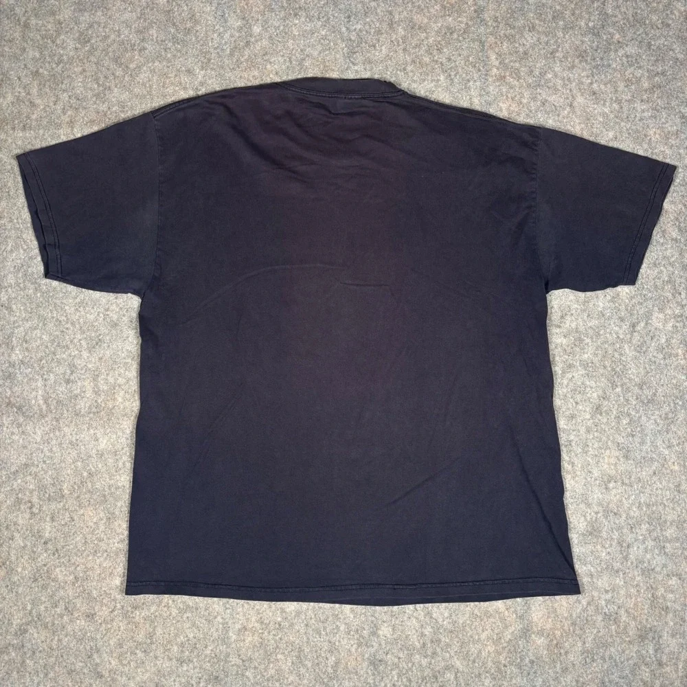 VTG Champion T-Shirt Mens XL Navy Blue Embroidered C Logo Short Sleeve Cotton - Picture 3 of 8